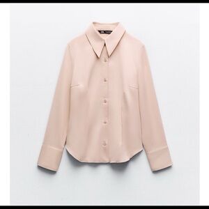 Zara Pink Tailored Shirt